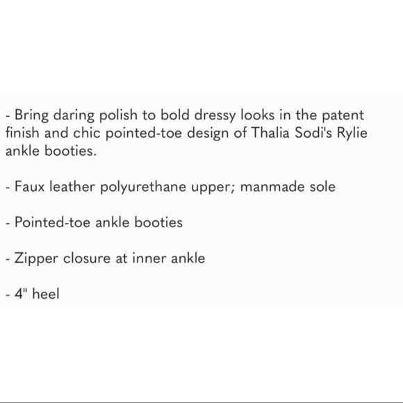 Thalia Sodi Rylie Smakeskin Pointed Toe Stiletto Bootie - Picture 7 of 7